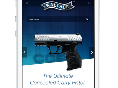 Gun Maker Mobile Site gun manufacturing mobile responsive shooting web website