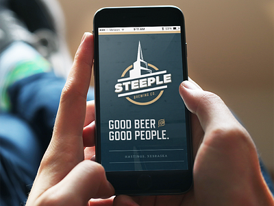 Steeple Brewing Mobile beer brew brewery landing landing page mobile responsive web