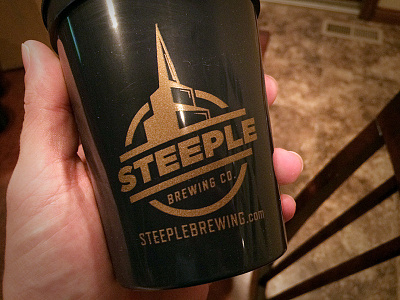 Steeple Tasting Cups beer branding brewery imprinted logo