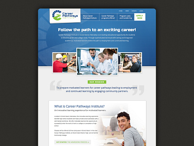 Home Page Conversion education homepage non profit web website