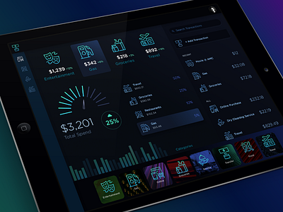 bank tablet mock