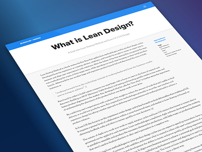 What is Lean Design?