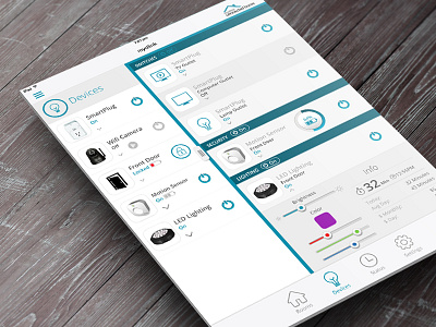 mydlink app concept interface design ipad app ipad design ui design