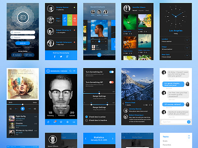 iPhone 6 Media UI Kit application design ios iphone 6 media player mobile mobile design retina ui design ux design