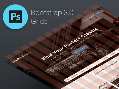 Bootstrap 3.0 Responsive Grid System PSD • Download Link
