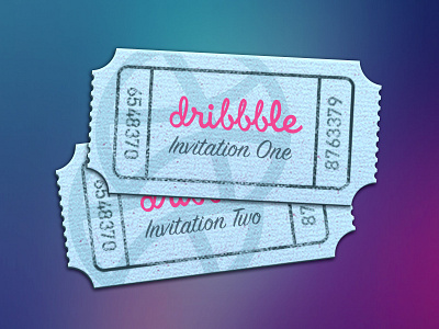 Two Dribbble Invites! dribbble invites invitations invite