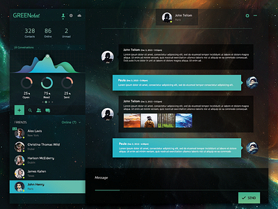 GreenChat App app chat concept ui kit