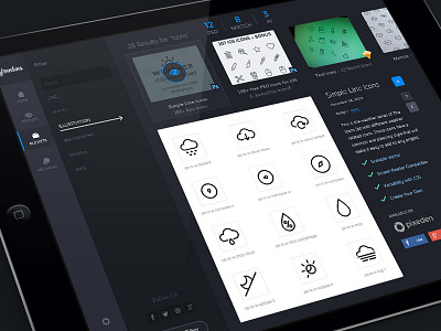 Freebies Dashboard app dashboard ipad retina ui ux