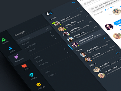 Chat App Concept • PSD Download