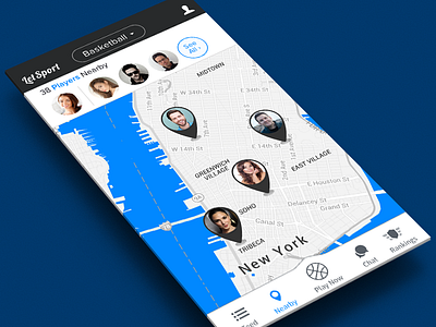 Nearby ios mobile ui ux