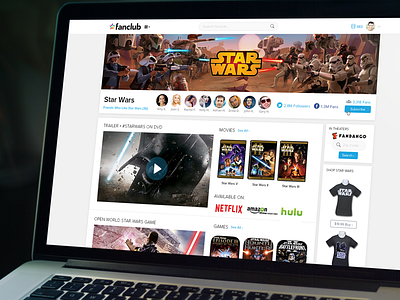 FanClub Website Concept site ui ux web web design website