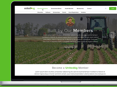 UnitedAG Site Concept product design web design website