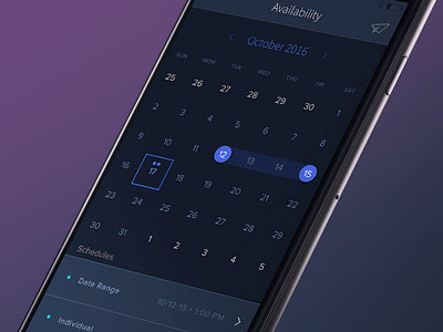 Calendar Availability availability calendar mobile ui ux