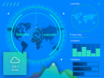 HUD Elements future hud vector