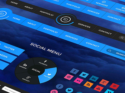 Cloudy Retina UI Kit desktop messages retina social ui kit web