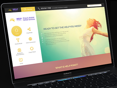 Help Point Website PSD Download