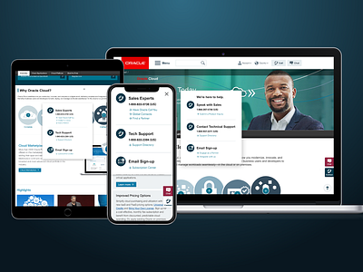 Oracle Contact Widget mobile retina ui ux web web design