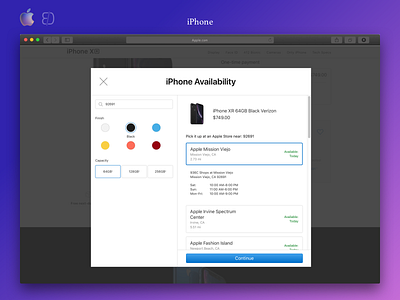 Apple.com Product Locator Modals apple apple design apple devices data design ecommerce fulfillment ios mobile product psd retina sales ui ui design ux web web design website
