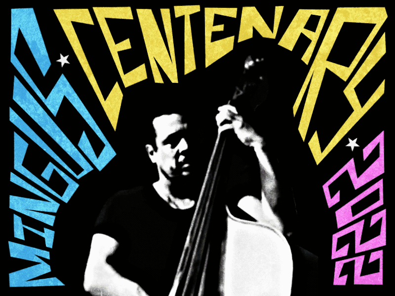 Mingus Centenary after effects animated gif animation graphic design hand drawn type kinetic text mingus motion design