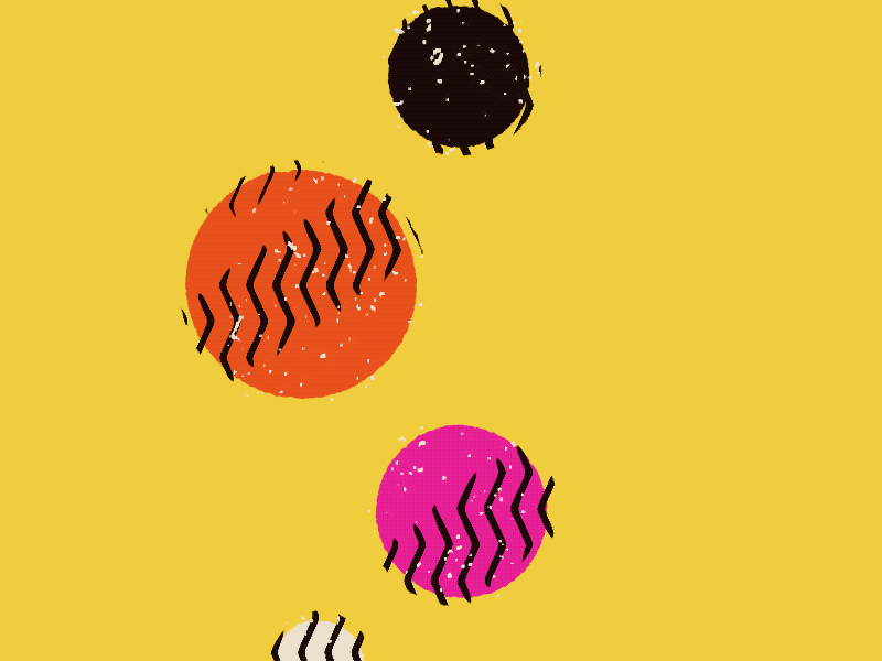 Punk Dots abstract art animated gif animation illustration motion design procreate procreate animation