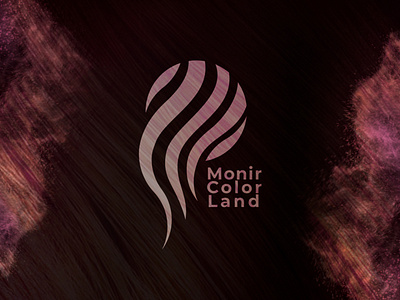 Monir color land logo adobe illustrator branding color design haircolor illustration land logo logodesign logodesigns mockup vector