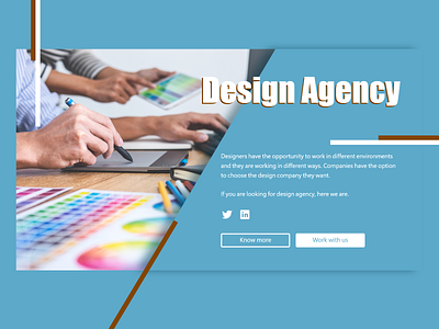 Daily ui 003 landing page adobe xd cta button dailyui design designagency illustration landingpage ui ui ux ux vector website design