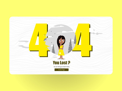 Daily UI 008 - 404 Page 404 404page adobe illustrator creative cta button dailyui design designer illustration lost mockup ui ui ux vector vector illustration webdesign website design