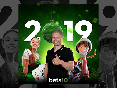 B10 New Year Video Post banner casino gamble html5 igaming new year