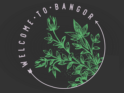 City of Bangor Design logo 2d plant based