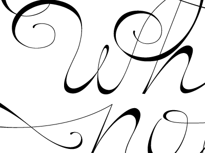 Why not lettering script type