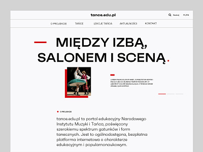 Dance edu - website culture design ui ux web website