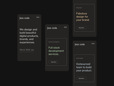 Less Code website branding design illustration logo typography ui ux vector web website