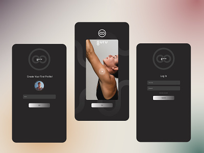 Guru Fit Workout App application design ui ux workout app