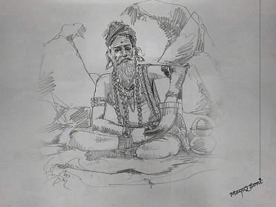 8 In Kumbh Mela Drbl artistic digital watercolor illustration indian culture