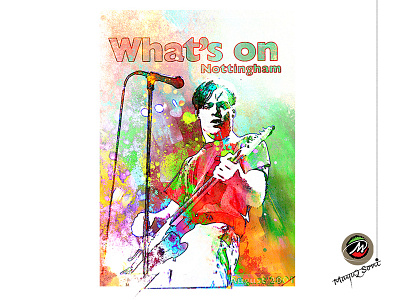 Guitar Player in music Concert art artistic digital digital watercolor effects