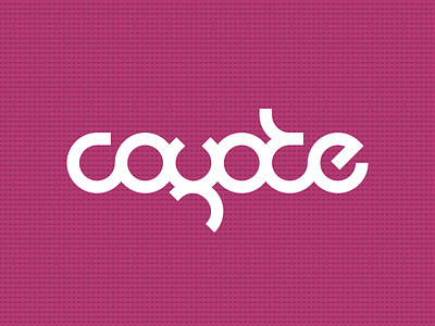 Coyote Logo branding coyote custom font custom type identity lettering logo logotype mark type typography wordmark