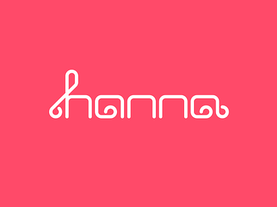 Hanna Logo branding custom type identity logo logotype mark typography wordmark