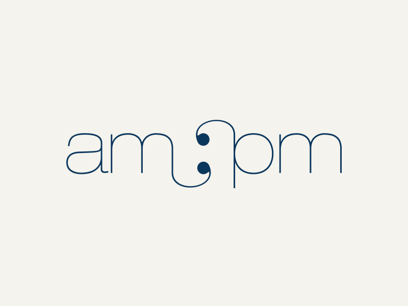 am pm logo by Voov Studio on Dribbble