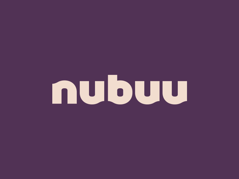 Nubuu Logo progress accessories animation branding fashion glasses jewelry logo logotype mark progress watch wordmark