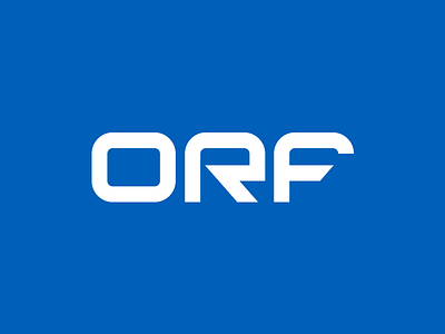 ORF Logo v2 branding custom type geometric identity logo logotype mark software spam filter strong typography wordmark