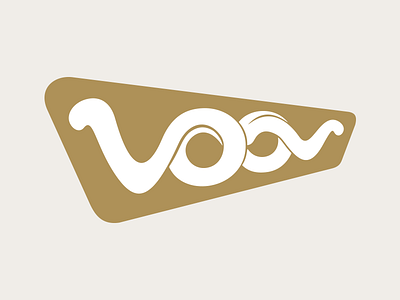 Voov Logo (perspective version) branding custom type identity lettering logo logotype mark script soft typography voov studio wordmark