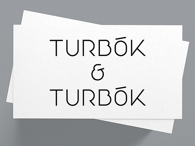 Turbok & Turbok Logo ampelsand branding custom type geometric identity logo logotype mark typography wordmark