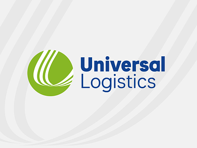 Universal Logistics Logo branding custom type geometric logistics logo logotype mark transportation typography wordmark