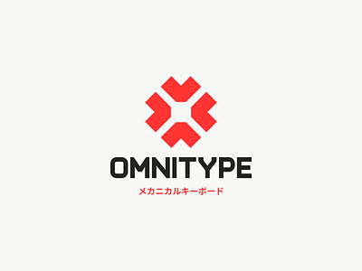 Omnitype Branding bold branding design gaming icon identity industrial japanese keyboard keycap lettering logo design mark mechanical retro strong type typography