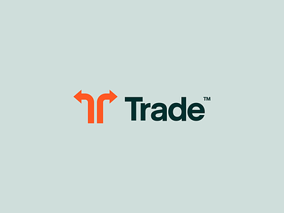 Trade Logo arrow arrows b2b branding container design identity industrial logo mark shipment shipping t letter trade typography vector