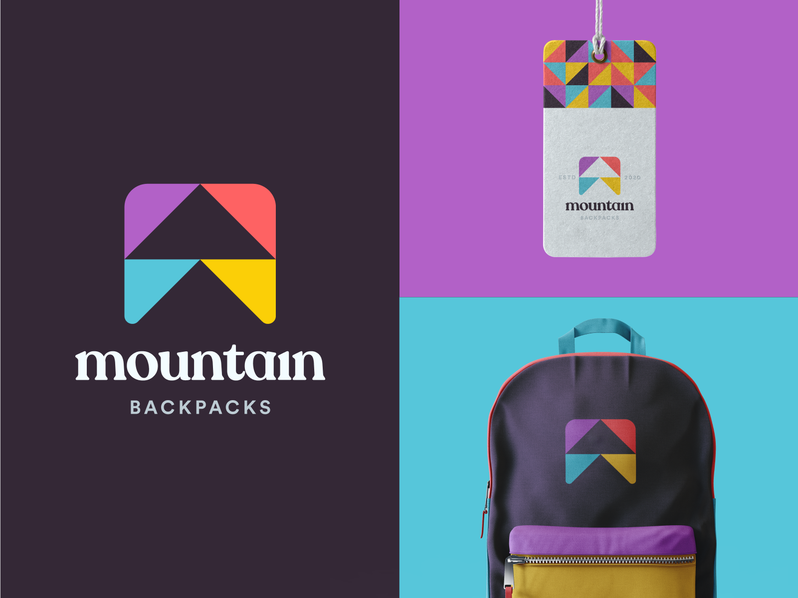 mountain logo backpack