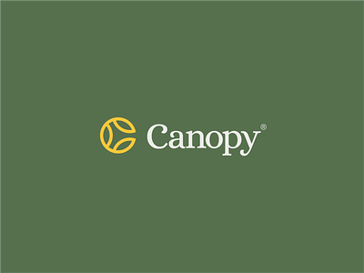 Canopy Logo 🍃🌿 branding c letter cute delivery design florist flower green icon leaf leaves logo mark nature packaging plant plants