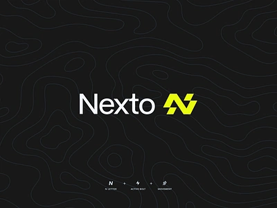 Nexto Branding active apparel bolt branding design energy grid icon identity instagram logo merch pattern poster run social sport sports type ui