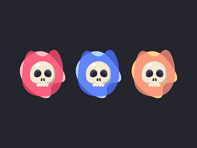 Skulls brand branding channel colour flat gaming icon illustration logo skull skulls youtube