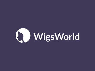 WigsWorld beauty branding concept final girl hair head icon logo logos wig world